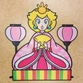 Princess Peach wearing a kimono (Club Nintendo calendar reward)