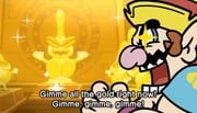 Wario finding too much gold inside the shrine