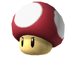 Artwork of a Poison Mushroom from Super Smash Bros. Brawl.