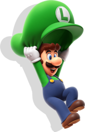 Luigi with a Cap Glider
