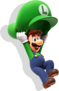Luigi with a Cap Glider