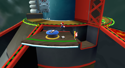 Blue switch (Super Mario Galaxy) in Space Storm Galaxy