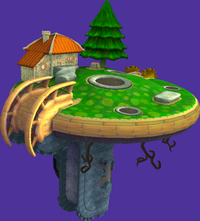 An early design of the Starting Planet in Good Egg Galaxy from Super Mario Galaxy