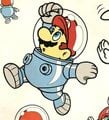 Space Mario jumping