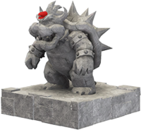 The Bowser's statue capture icon.