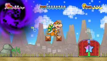 Location of where the thirteenth and fourteenth hidden blocks are in Super Paper Mario.