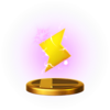 Lightning's trophy render from Super Smash Bros. for Wii U