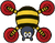 Sprite of a Scuttlebug from Paper Mario: Sticker Star