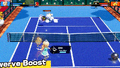 Rosalina scores a point against Koopa Troopa with a Swerve Boost