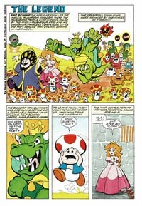 Page 1 of "The Legend" comic for the Nintendo Comics System