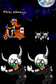 Pizza Dinosaur in the WarioWare: Touched! music video