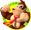 The icon artwork for Donkey Kong from Mario Tennis Open