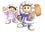 Artwork of the Ice Climbers from Super Smash Bros. Melee, without the background