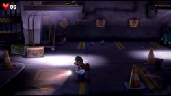 The Garage in Luigi's Mansion 3.