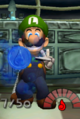 Luigi collecting the Water Elemental Medal