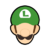 Sprite of Luigi's stock icon from Super Smash Bros. Ultimate