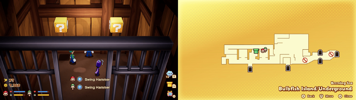 21th and 22th blocks in Bulbfish Island from Mario & Luigi: Brothership