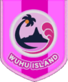 A pink Wuhu Island flag