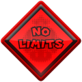 A No Limits "hot shot" badge