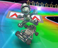 The icon of one of the Do Jump Boosts bonus challenges set on 3DS Rainbow Road