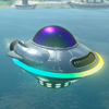 A driveable UFO from Mario Kart World