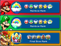 Mario, Luigi and Bowser's ranks