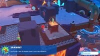 The treasure chest containing the Spawny model in Mario + Rabbids Kingdom Battle
