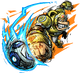 Donkey Kong character sticker for the Mario Strikers: Battle League trophy in the Trophy Creator application
