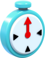 Artwork of a + Clock from Super Mario 3D World.