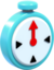 Artwork of a + Clock from Super Mario 3D World.