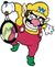 Mario Tennis (GBC) artwork: Wario