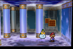 First and second ? Blocks in Crystal Palace of Paper Mario.