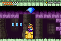 Wario about to grab a diamond in Wario Land 4