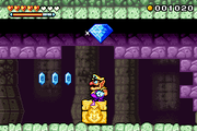 Wario about to grab a Diamond
