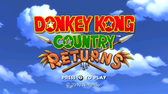 The title screen of the game.