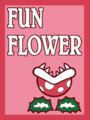 A Mario Kart 8 Deluxe Fun Flower sign