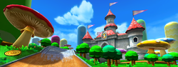 Course menu background in Mario Kart Arcade GP DX