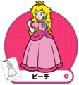 Icon for a coloring sheet featuring Peach