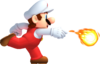 Artwork of Fire Mario in New Super Mario Bros. 2
