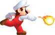 Artwork of Fire Mario in New Super Mario Bros. 2