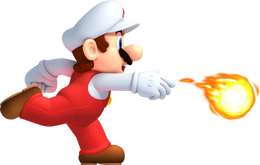 Artwork of Fire Mario in New Super Mario Bros. 2