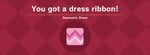 A dress ribbon's icon