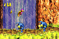 Dixie jumps between two Krumples in the Game Boy Advance version