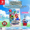 Promotional image for keychain as a pre-order bonus from GameStop in Canada