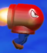 A Bullet Bill Mask from Super Mario Maker 2.