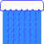 Sprite of a Semisolid Platform in the Night version of the Super Mario Bros. Snow theme from Super Mario Maker 2.