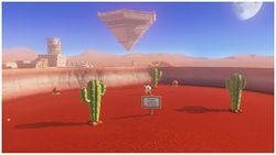 The alcove in Desert Oasis from Super Mario Odyssey.