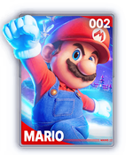 A graphic showing The Super Mario Galaxy Movie Collectible Cards.