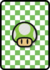 A 1-Up Mushroom Card in Paper Mario: Color Splash.