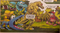 Panel from the Donkey Kong Jungle Action Special story "Diddy's Day".